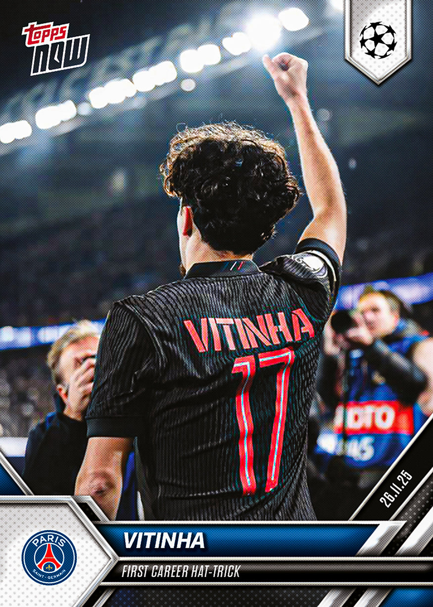 Vitinha - 2025-26 UCL Topps NOW - Card 56 - PR: 474