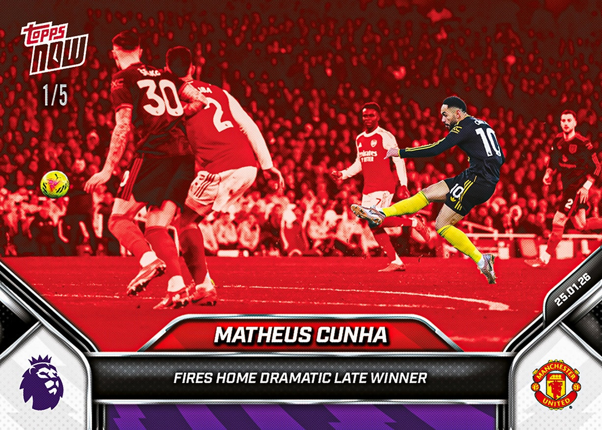 Matheus Cunha - 2025-26 Premier League Topps NOW - Card 119 - PR: 1543 - Image 4