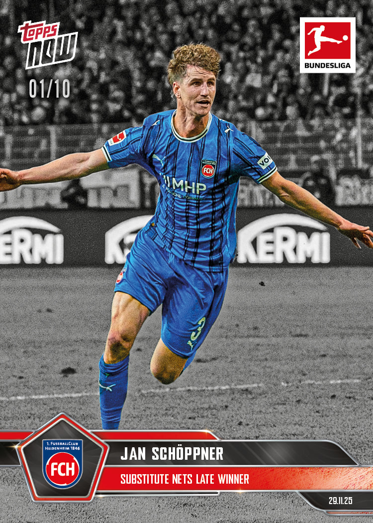 Jan Schöppner - 2025-26 Bundesliga Topps NOW - Card 70 - PR: 103 - Image 4