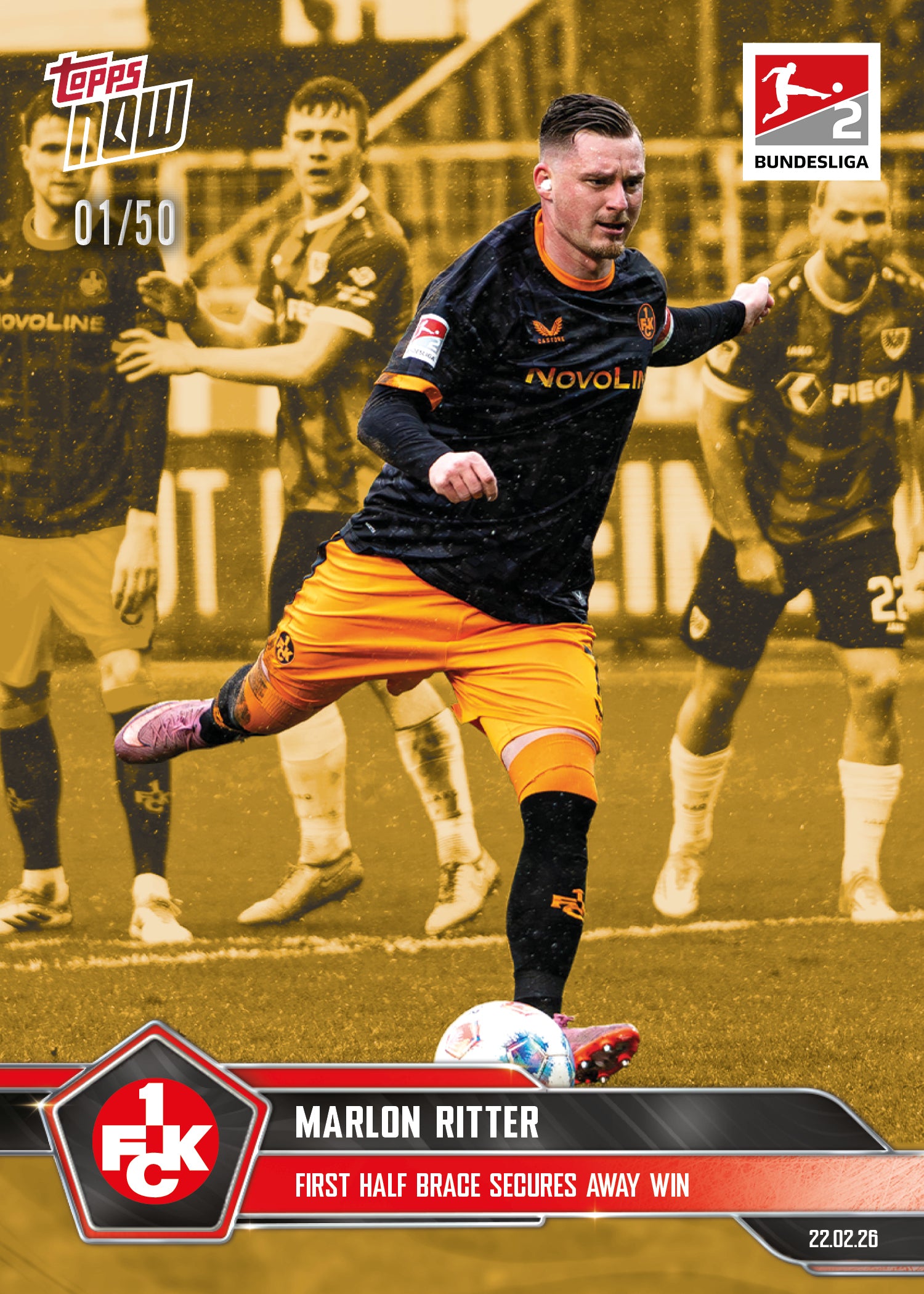 Marlon Ritter - 2025-26 Bundesliga Topps NOW - Card 133 - PR: 483 - Image 6