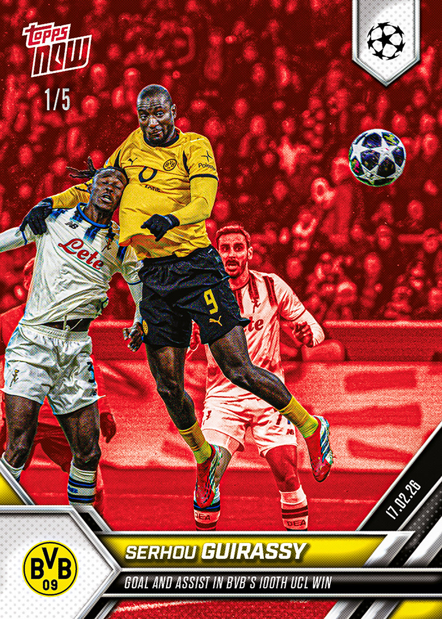 Serhou Guirassy - 2025-26 UCL Topps NOW - Card 90 - PR: 197 - Image 3