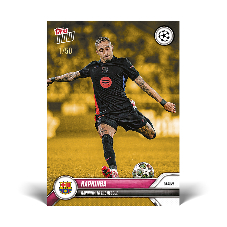 Raphinha - 2024-25 UCL Topps NOW Card 117 - PR: 431 - Image 5