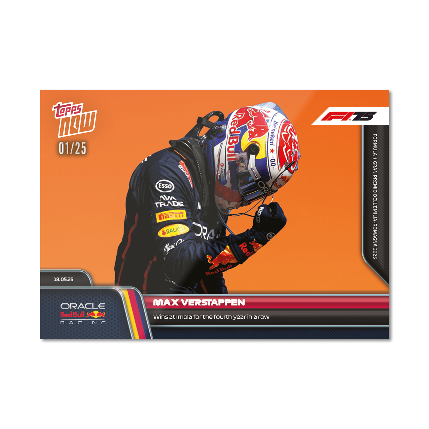 Max Verstappen - 2025 Formula 1 Topps NOW - Card 37 - PR: 2389 - Image 6