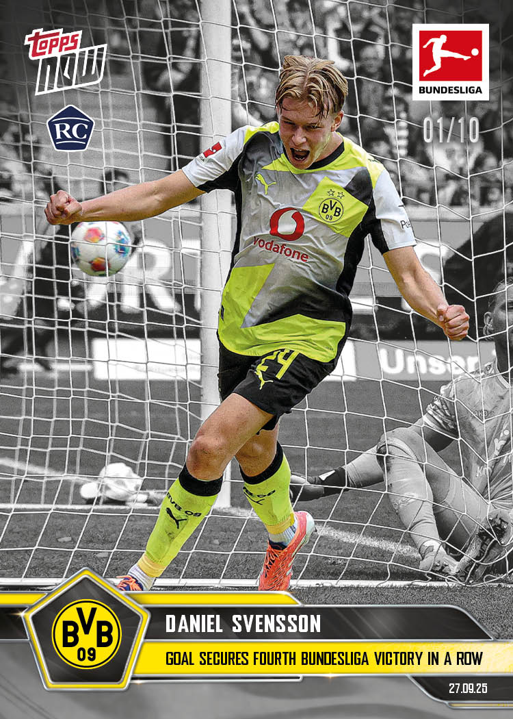 Daniel Svensson - 2025-26 Bundesliga Topps NOW - Card 34 - PR: 464 - Image 4