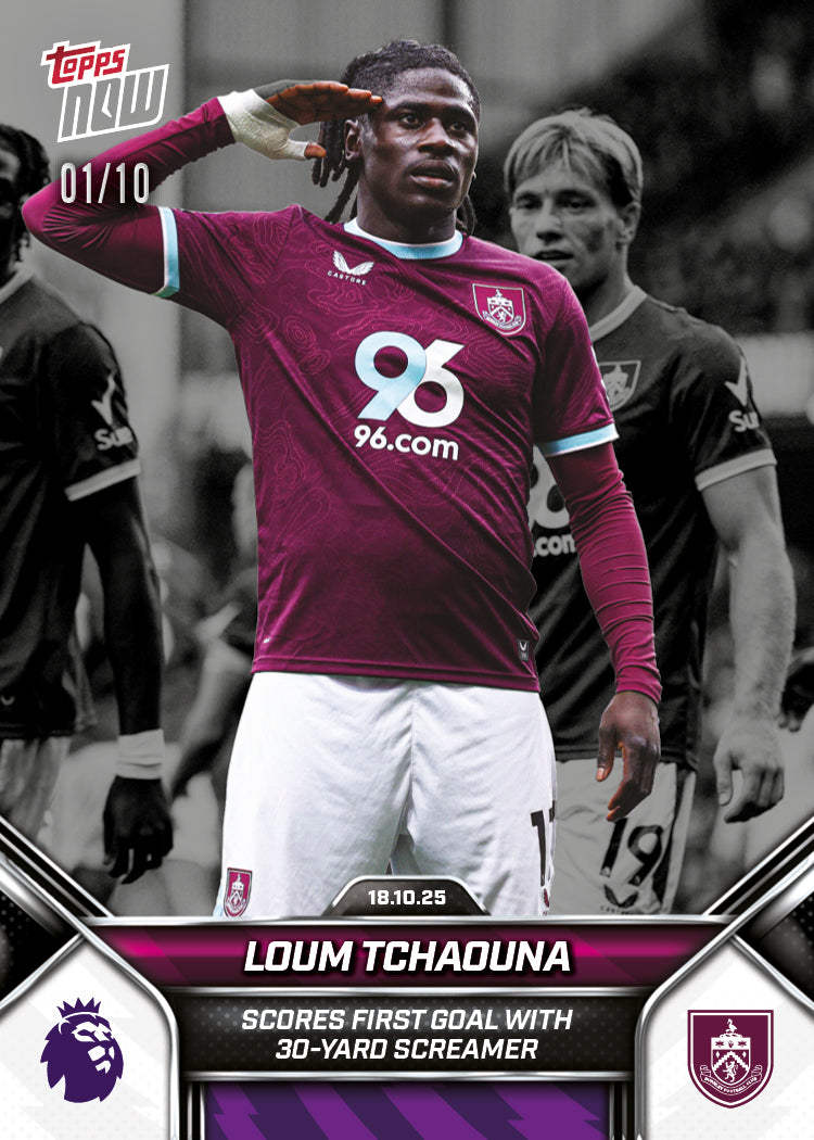 Loum Tchaouna - 2025-26 Premier League Topps NOW - Card 38 - PR: 214 - Image 4