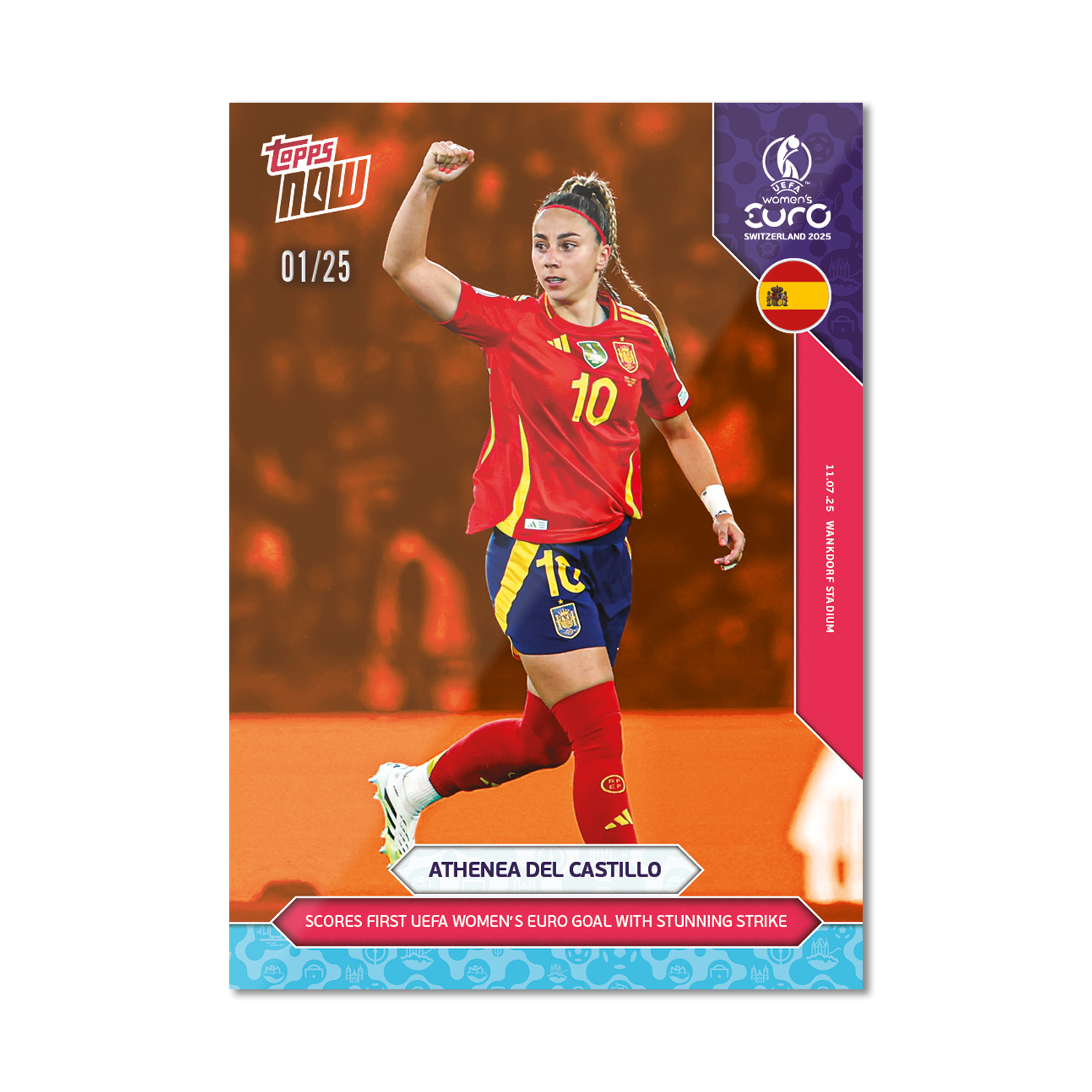 Athenea del Castillo - UEFA Women’s EURO 2025™ Topps NOW - Card 16 - PR: 415 - Image 5