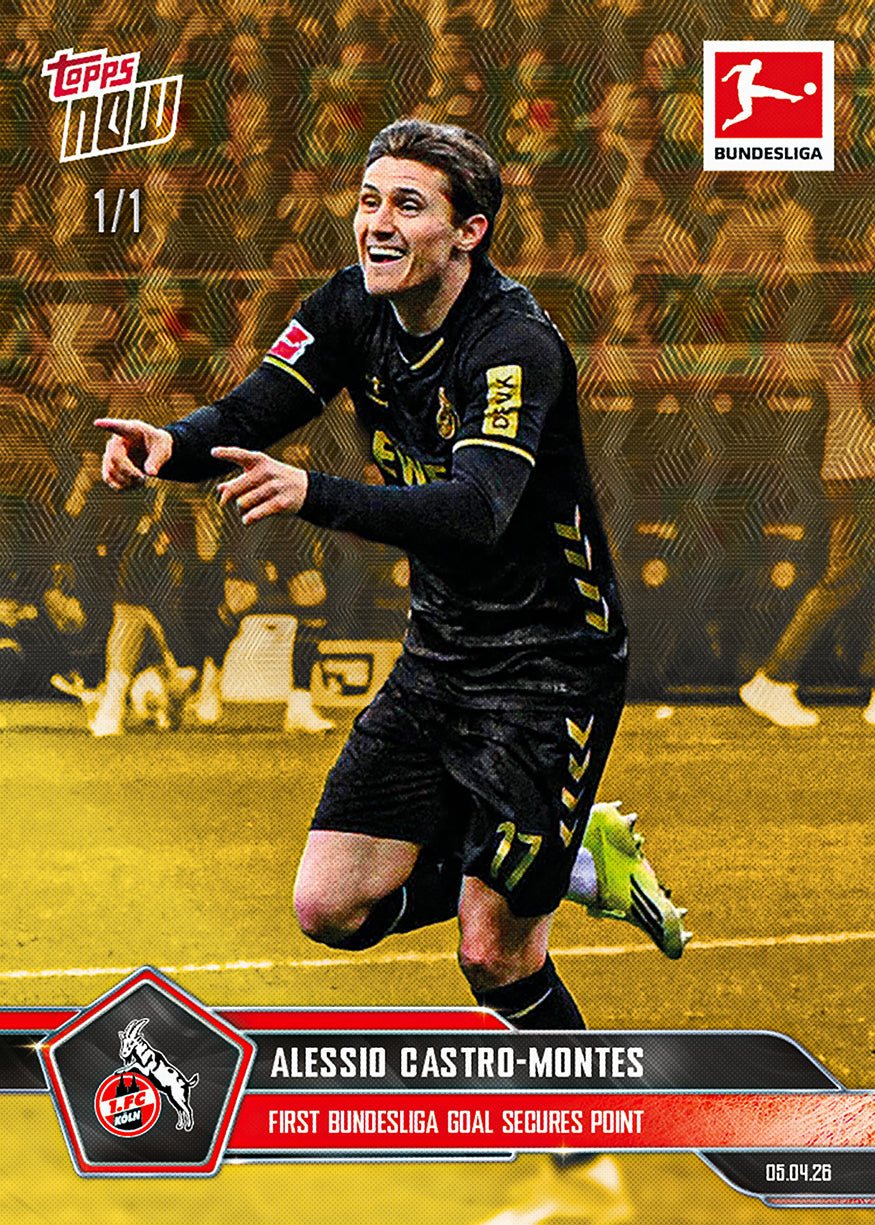 Alternative view of Alessio Castro-Montes - 2025-26 Bundesliga Topps NOW - Card 163 - PR: 204