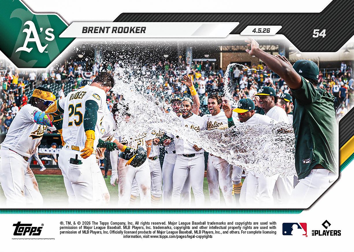 Brent Rooker - 2026 MLB Topps NOW - Card 54 - PR: 464 - Image 2