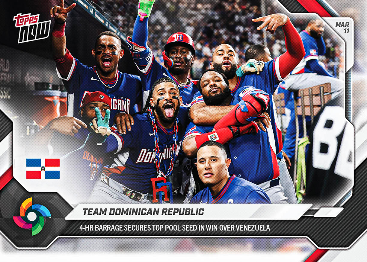 Team Dominican Republic - 2026 World Baseball Classic Topps NOW - Card 26 - PR: 2423