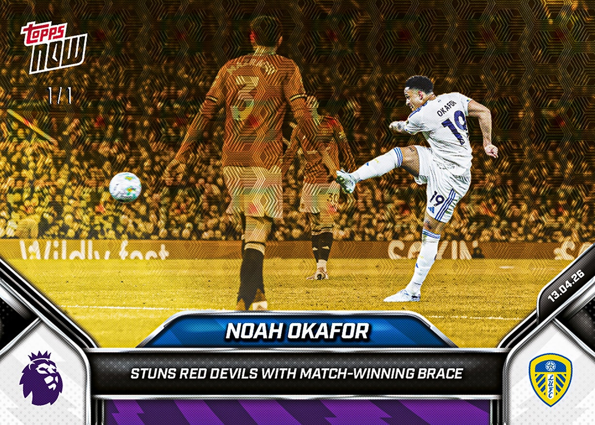Noah Okafor - 2025-26 Premier League Topps NOW - Card 171- PR: 485 - Image 2