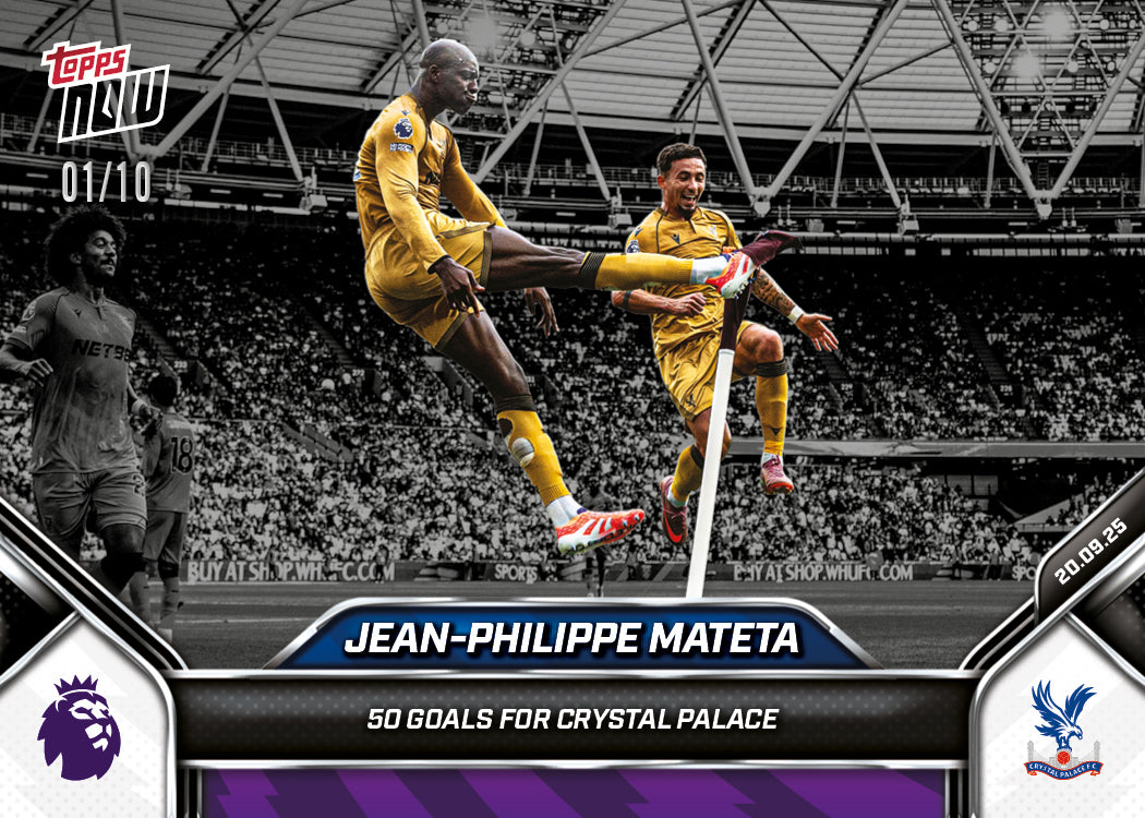 Jean-Philippe Mateta - 2025-26 Premier League Topps NOW - Card 22 - PR: 211 - Image 4
