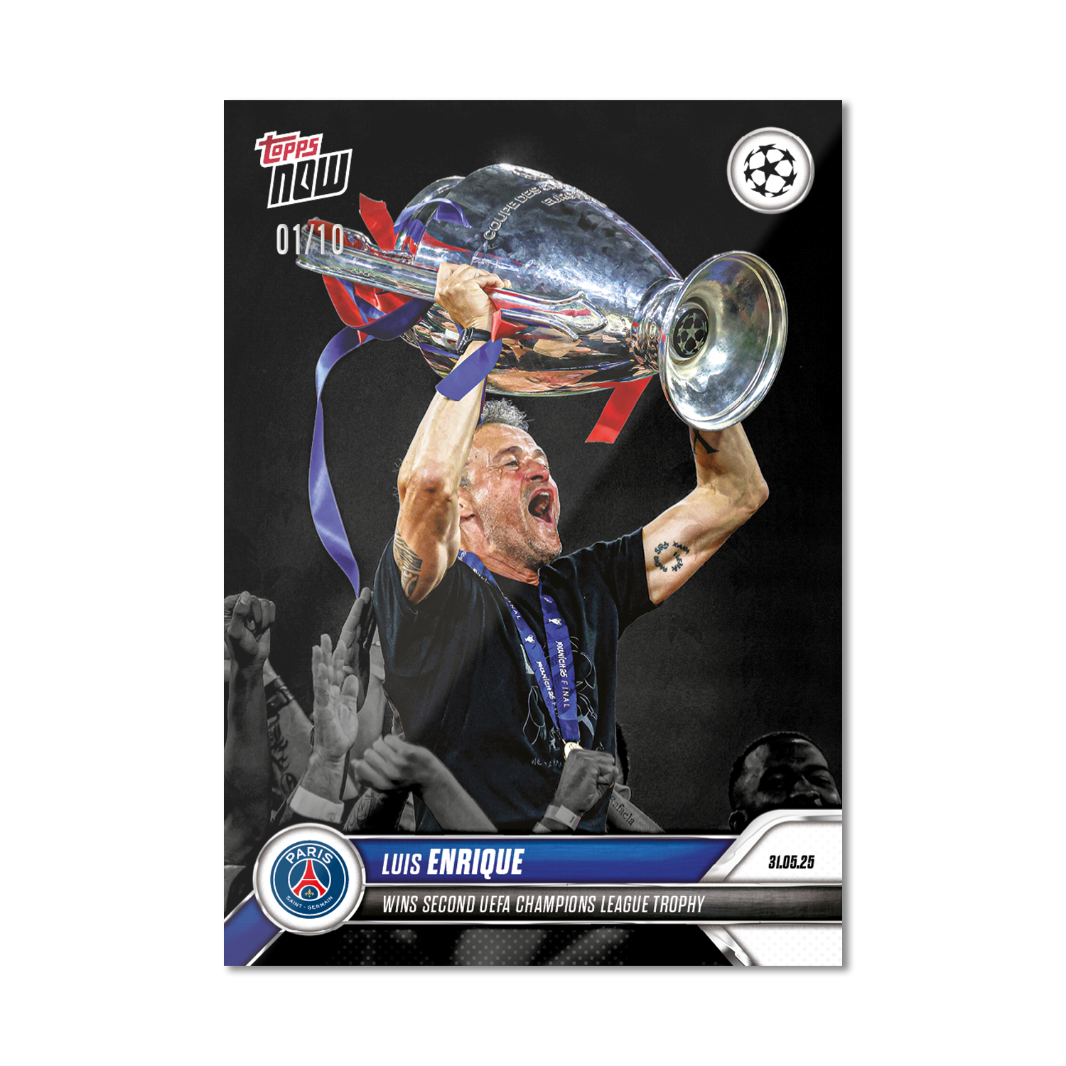 Luis Enrique - 2024-25 UCL Topps NOW - Card 161 - LOOK FOR AUTO - PR: 1221 - Image 5