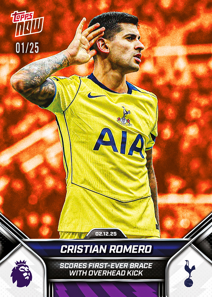 Cristian Romero - 2025-26 Premier League Topps NOW - Card 71 - PR: 466 - Image 5