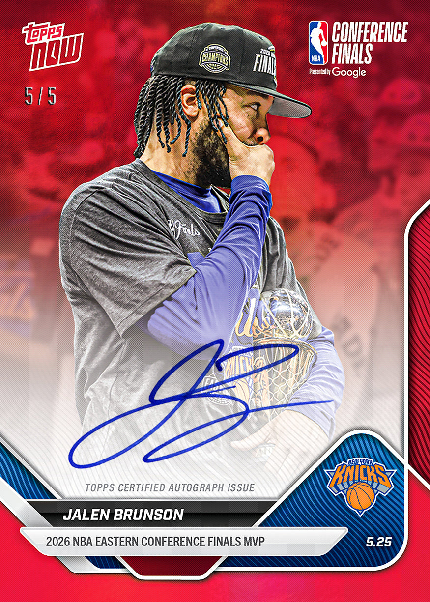 Jalen Brunson - 2025-26 NBA Topps NOW - Card 321 - PR: 20255 - Image 3